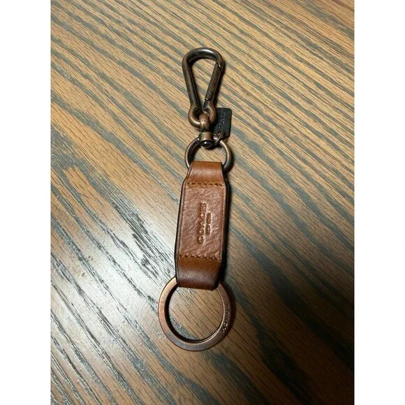 Coach Saddle Carabiner Key Ring