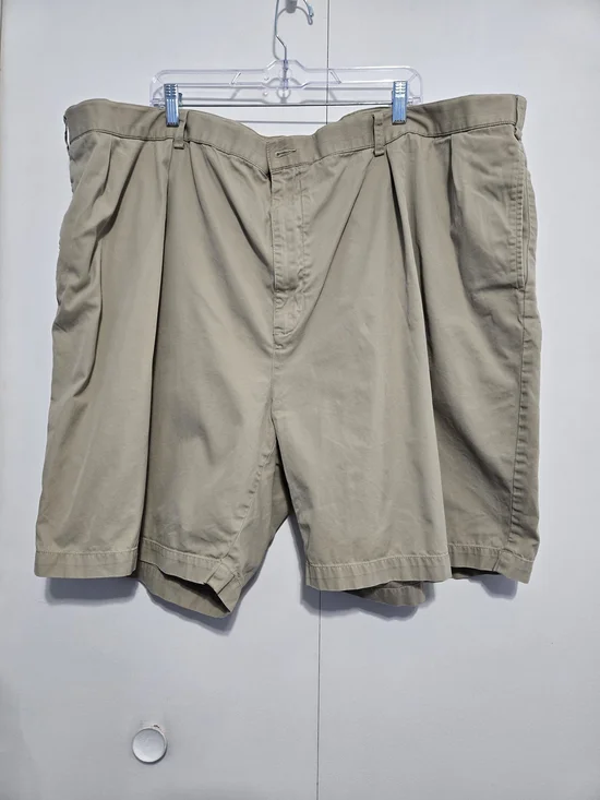 Polo Ralph Lauren Big Prospect Khaki Shorts Men's 56B Beige Cotton Pleated