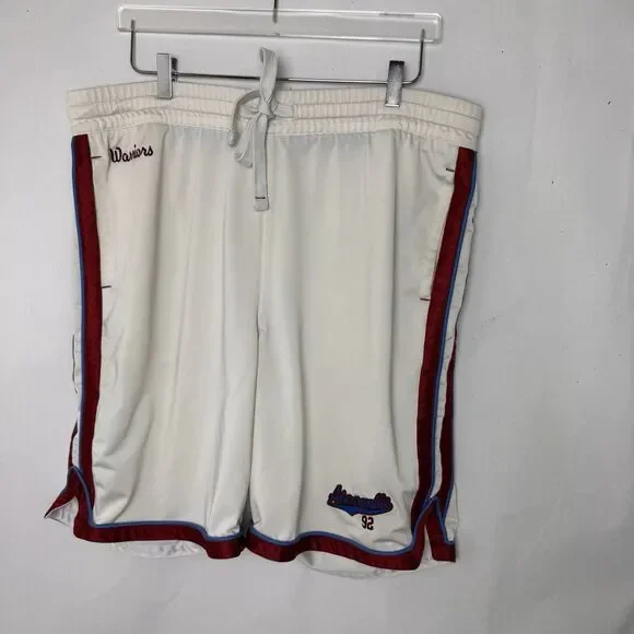 VTG Abercrombie & Fitch Golden State Warriors Shorts Men L White NBA Basketball