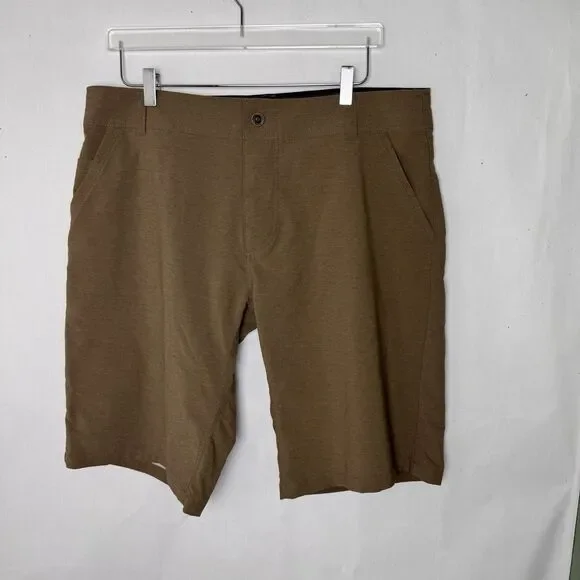 Kuhl Men’s Shift Amphibia Outdoor Athleisure Shorts Size 38 In Taupe Quick Dry