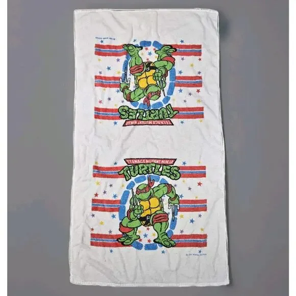 Vintge TMNT Teenage Mutant Ninja Turtles Kids Bath Towel Rafael