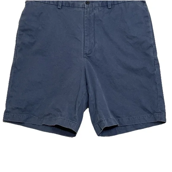 Tommy Hilfiger Flat Front Summer Chino Casual Shorts Faded Ink Blue Men Size 38
