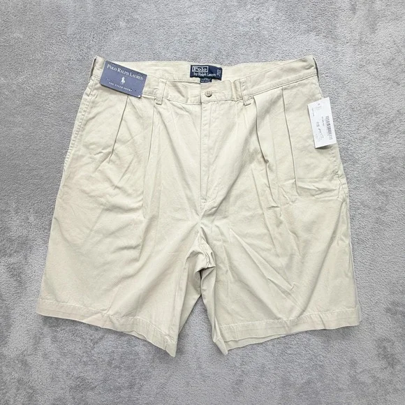 Polo Ralph Lauren Shorts Mens 38 Beige Chino Tyler Short Cotton
