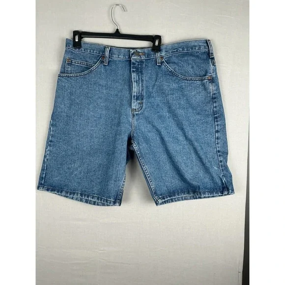 Lee Y2K Denim Shorts Mens 38 Blue Regular Fit Made In Mexico Bermuda
