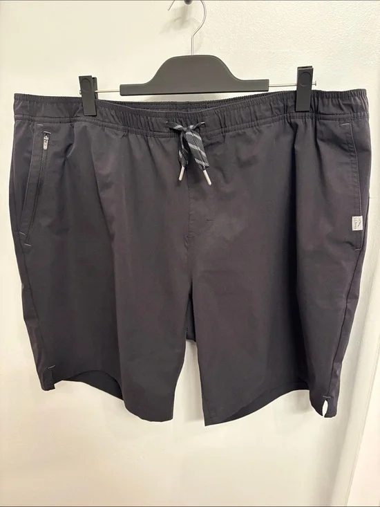 Men's Black Athletic Drawstring Shorts