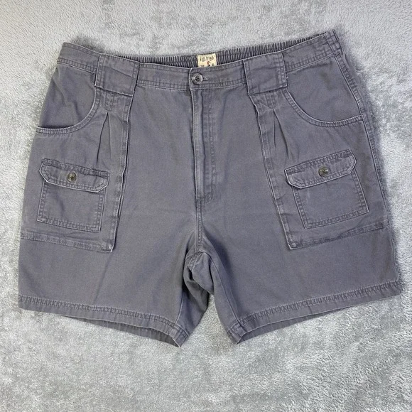 Red Head Shorts Men Cargo Gray Sz 42 Flex Waist 100% Cotton Utility Canvas Hike