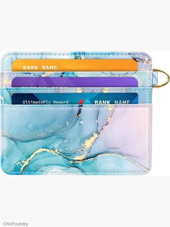 Slim Credit Card Holder Wallet RFID Blocking Lightweight Thin Cute Case