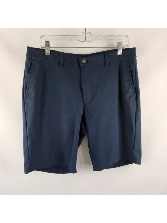 Johnnie-O Shorts Mens 33x10 High Tide Blue Cross Country Performance Short