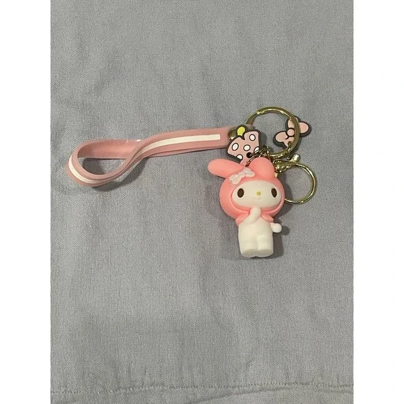 NEW Sanrio Hello Kitty My Melody Action Figure Keychain ‎ Bag Charm Key Ring