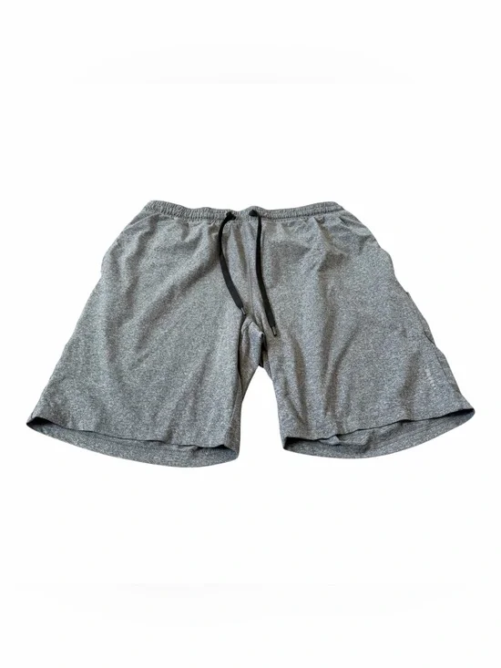 Balance Collection Men’s Soft Brushed Jersey Athletic Shorts, Size Large, Gray
