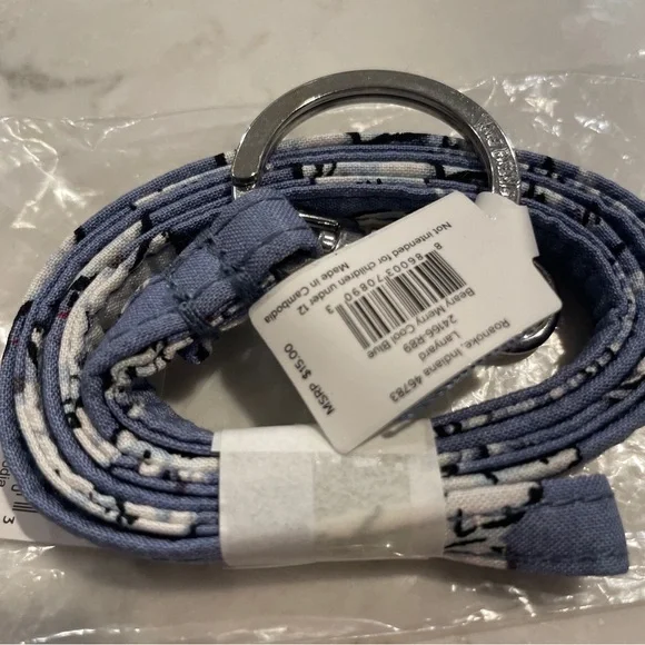 Vera Bradley Lanyard Beary‎ Merry Cool Blue NWT Polar Bear