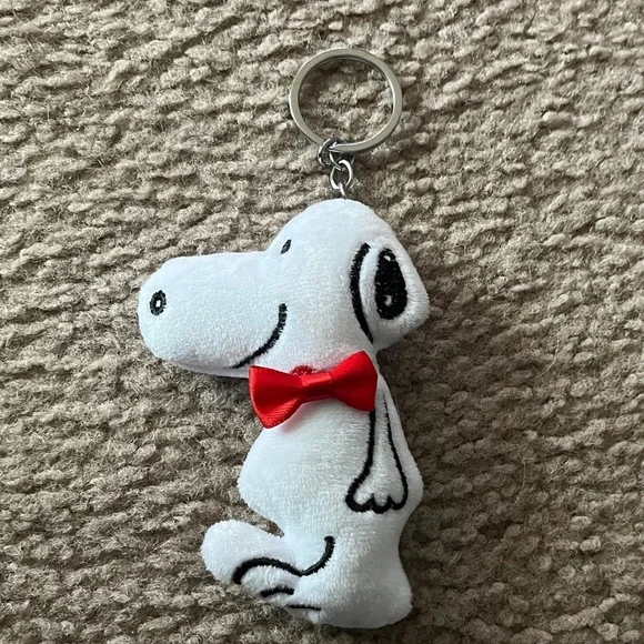 Snoopy  Keychain with Red Bow