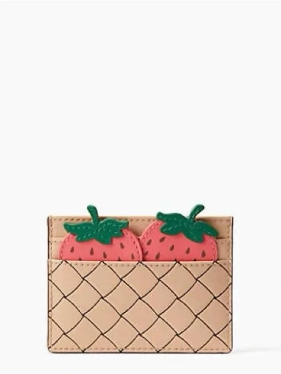 Kate Spade Picnic Perfect Strawberry Card Holder