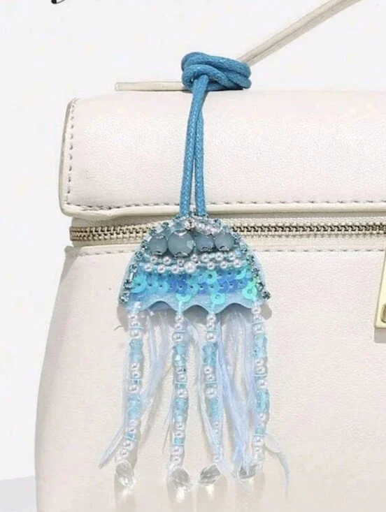 Jellyfish Bag Charm/ Keychain NEW