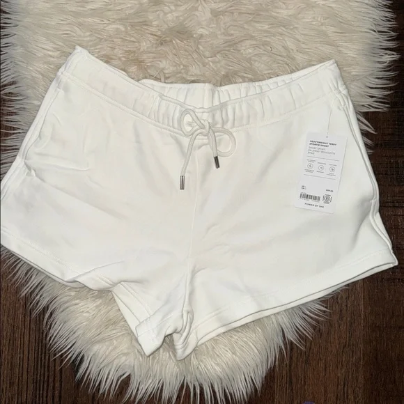 Trendy Athleta White Drawstring Shorts