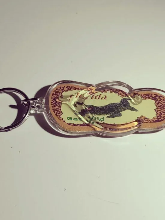 Florida Flip Flop Souvenir Keychain