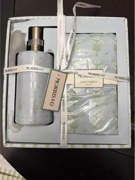 Morris & Co Guest Towels and Hand Soap Set