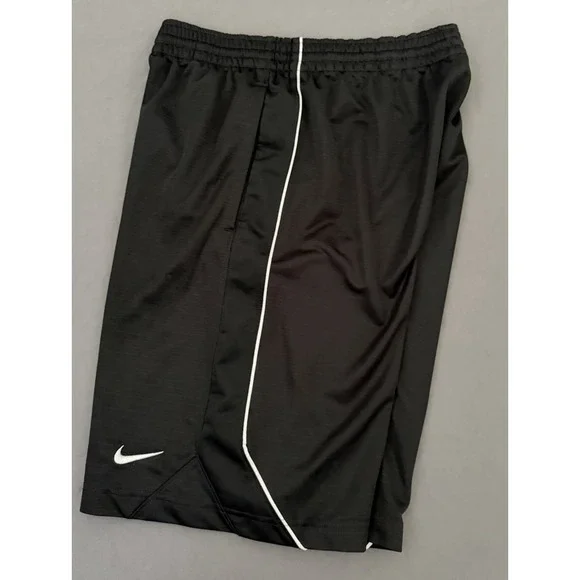 Nike Basketball Shorts Mens Size Small Black White Pockets Elastic Waist 405996