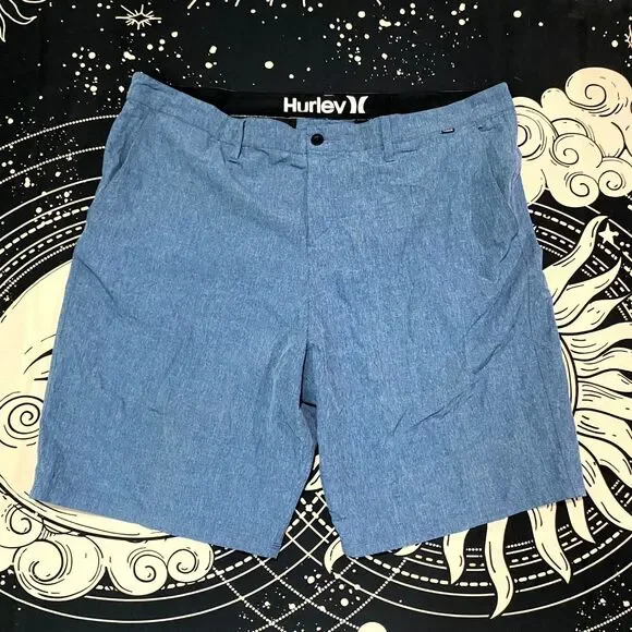 Hurley Phantom Chino Short Men's Blue Preppy Career Academia Business Summer