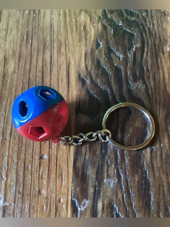 Tupperware Shape-O toy Keychain - just like the classic toy!
