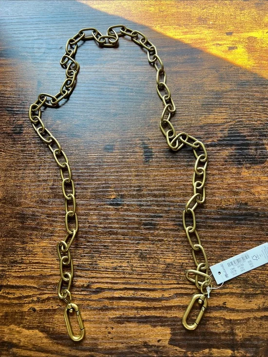 Madewell Brass-Tone Link Bag Chain