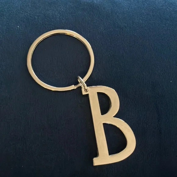 Silver Letter B‎ Keychain Heavy Duty
