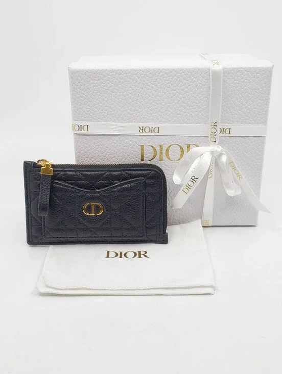 Dior Caro Cosmos Zipped Card Holder