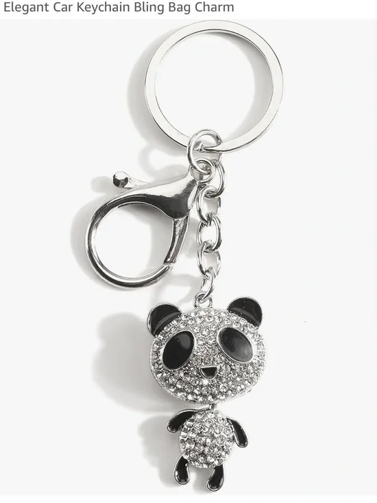 Panda purse/bag charm Keychain