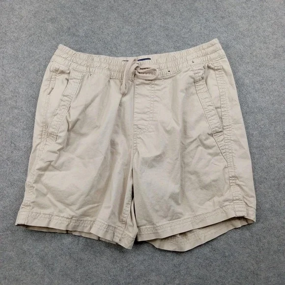 Hollister Shorts‎ Mens Small Beige Jogger Short Epic Flex 8 Inseam Drawstring