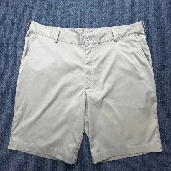 Nike Golf Dri-FIT Shorts Khaki Tan Size 38 Mens Performance Golfing Casual