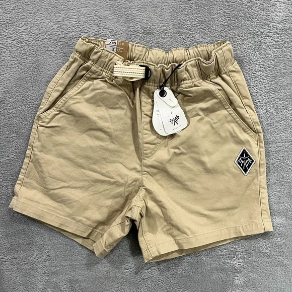 Prana Mojave Chino Shorts Mens 2XS Beige Organic Cotton Stretch Standard Fit