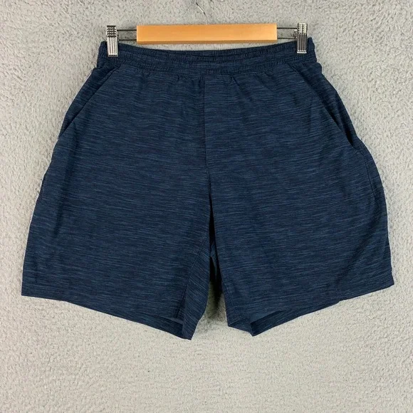 Lululemon Pace Breaker Shorts Mens Medium M Navy Athletic Running Liner 7 Inseam