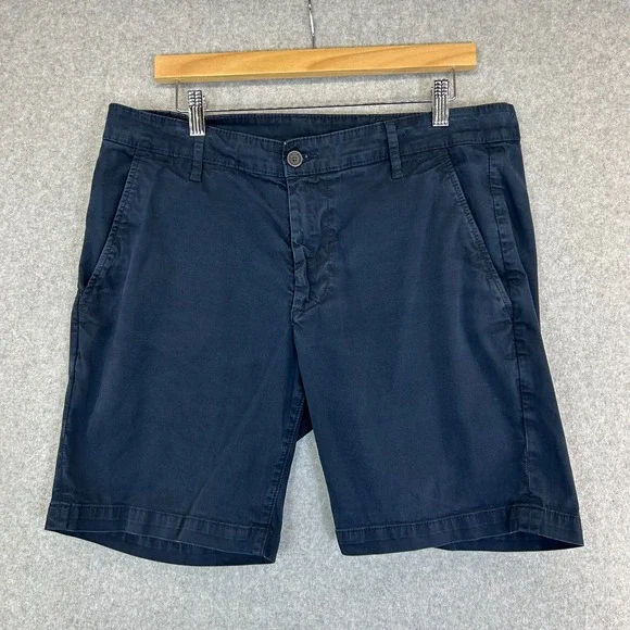 AG Adriano Goldschmied Navy Blue Chino‎ Shorts Slim Golf Summer Mens 34 x 8