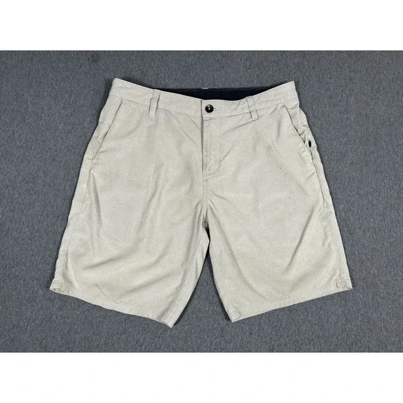 Vuori Men's Transit Hybrid Performance Chino Shorts in Khaki 32