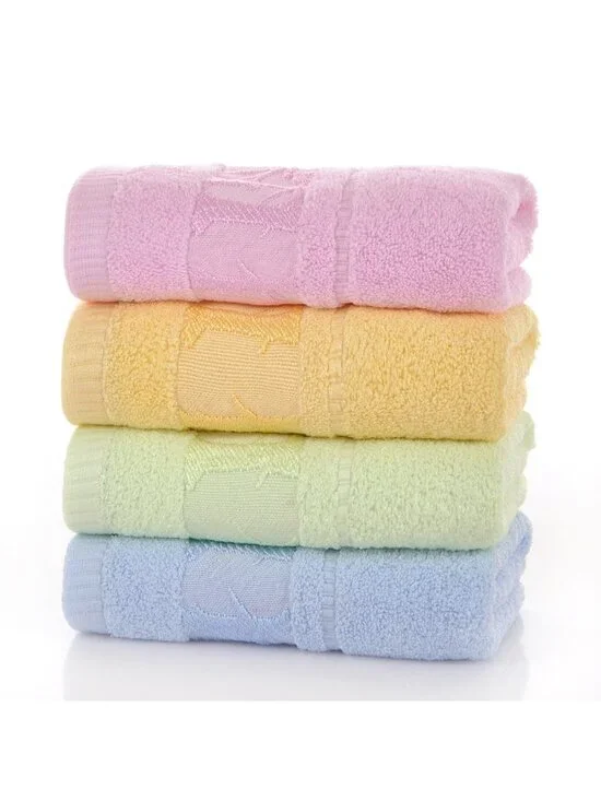 4 PCS Towels Premium Bamboo Fiber Bathroom Luxury Hand Face Towel Sets Hotel