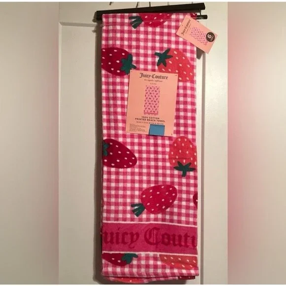 Juicy Couture strawberry beach towel