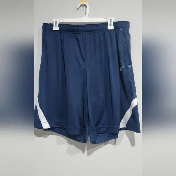 Nike blue/white dri fit athletic shorts Size XXL 10