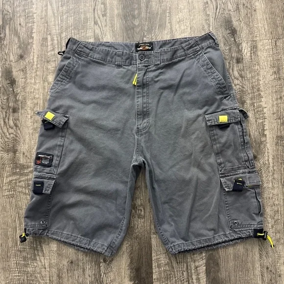 Vintage Y2K 2000s WearFirst Tactical Utility‎ Cargo Shorts Grey
