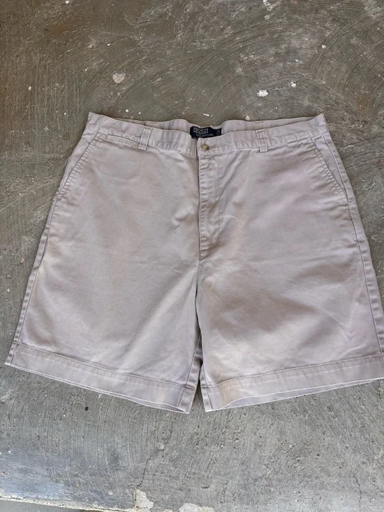 Vintage 90s RL Ralph Lauren POLO Chino Shorts Twill Men’s Size 40 Made In Mexico