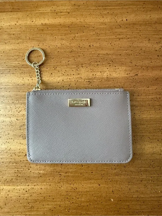 Kate Spade Taupe Card Case with Keyring