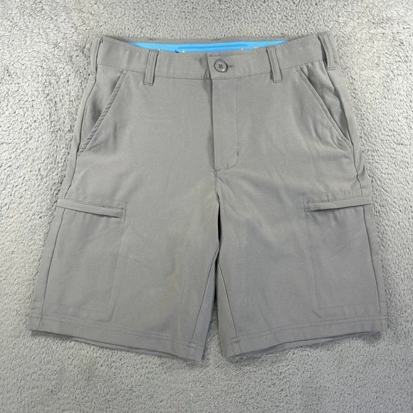 Birdie Bound Shorts‎ Mens 30 Gray Golf Performance Cargo Stretch Grip Chino
