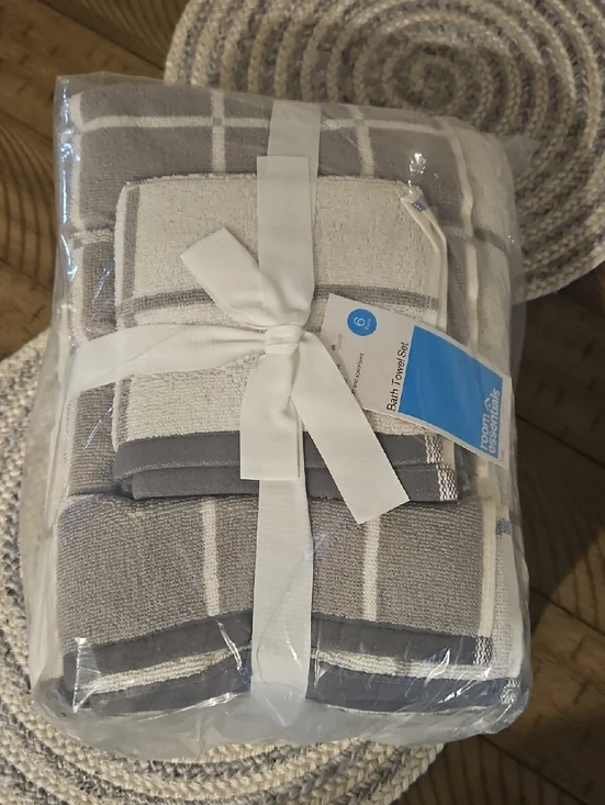Room Essentials Bath Towel Set 6 Piece New