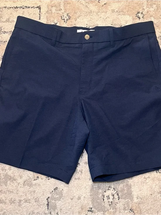 Original Penguin Navy‎ Flat-Front Athletic Dress Shorts Golf Men 36