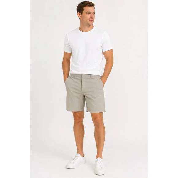 J.Crew Mens 7 Inch Tech Shorts Stone Beige Tan Size 38 NWT
