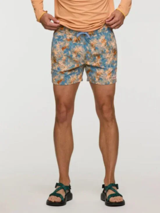 Cotopaxi Men's XL Brinco Shorts 5 inch inseam Blue Orange Pattern NWT Lined