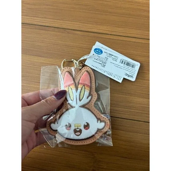 Scorbunny Pokemon Fluffy Keychain Pokepeace Japan Kawaii