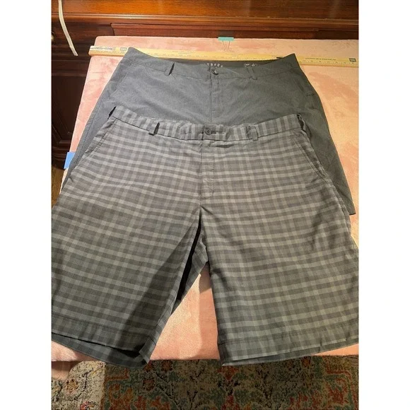 Lot Of Two Men's Sz 40 Golf Casual Shorts. Nike Golf And Nitrous Black