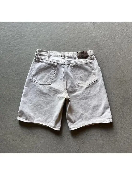 Vintage 90s Wrangler Rugged Wear White Denim Shorts