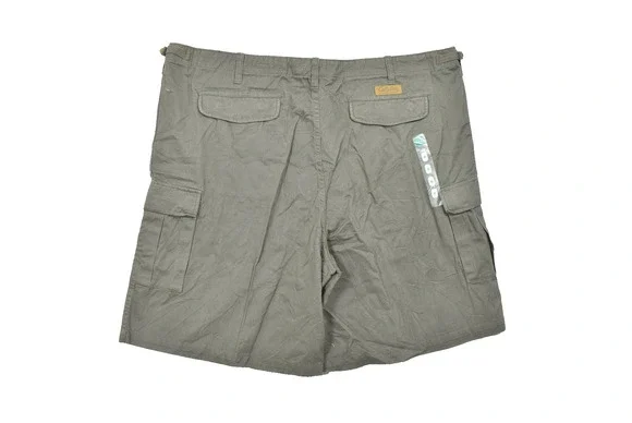 Cabela's Outdoors Men's Size 48 Cargo Shorts Gray 100% Cotton Heavy Duty Utility