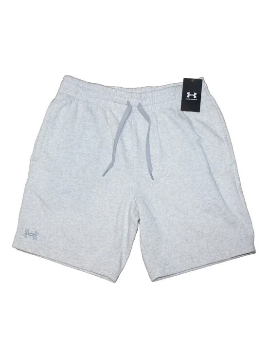 NEW Under Armour UA Rival Fleece Gray Terry Shorts Men LARGE x 8.5